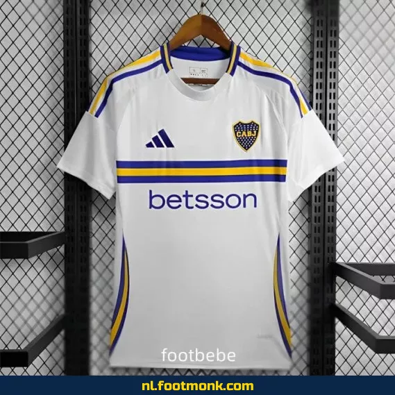 Boca Juniors Uit Shirt 2024-2025 - Wit Voetbalshirt | Officieel | Heren & Dames | Fanwear | Aanbieding