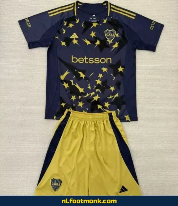 Boca Juniors Derde Voetbalshirt Kinderen 2025-2026 | Officieel Voetbalshirt | Fanwear | Aanbieding