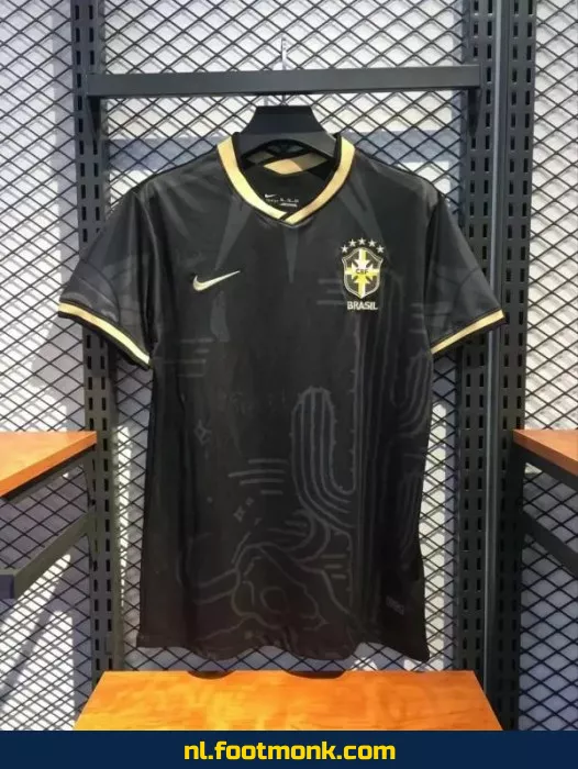 Brazilië 2022 zwart voetbalshirt – Officieel voetbaltenue | Koop nu