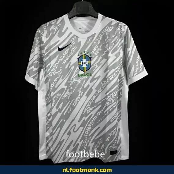Brazilië 2023-2024 Doelman Trui Grijs – Officieel Voetbalshirt | Kopen Online