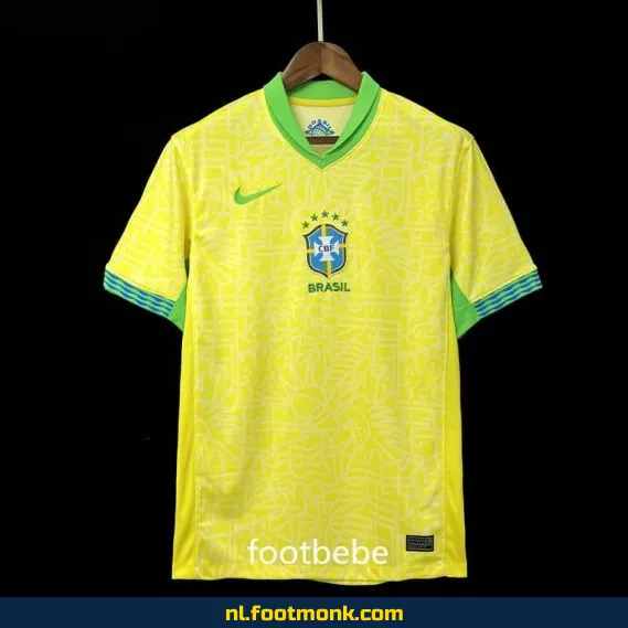 Brazilië 2024/2025 Thuisshirt Geel – Officieel Voetbalshirt | Voetbalshirts Dames/Heren | Fanwear Aanbieding
