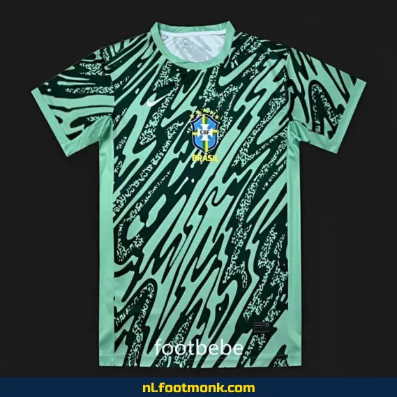 Brazilië 2024-2025 Doelman Shirt Groen – Officieel Voetbalshirt | Kopen Online