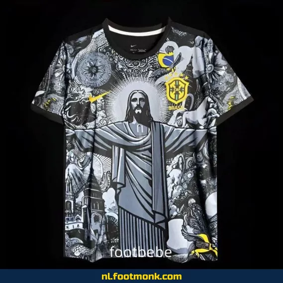 Brazilië 2024 Copa America Doelman Shirt – Officieel Voetbalshirt voor Keepers – Origineel en Aanpasbaar