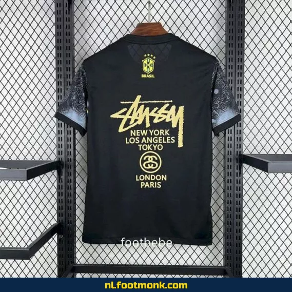 STUSSY Brazil 2024 Doelman Shirt - Copa America Voetbalshirt | Officieel, Origineel | Dames & Heren | Personaliseerbaar | Aanbieding
