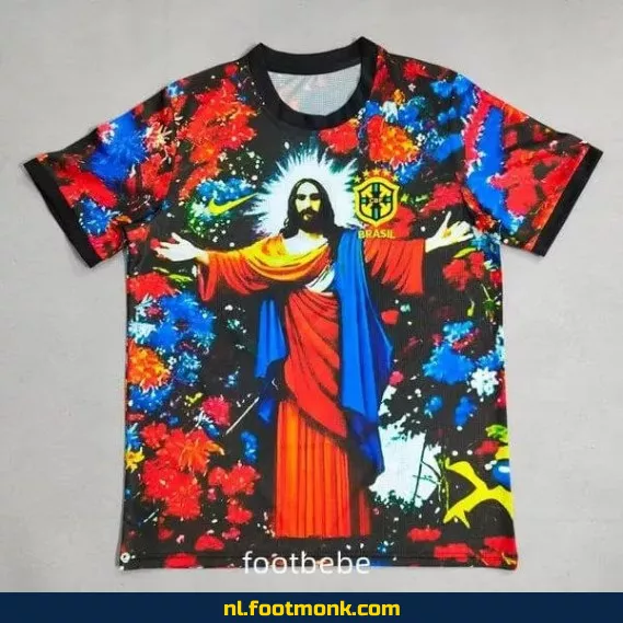 Origineel Braziliaans voetbalshirt 2025-2026 - Jésus B - Voetbaltrui heren/dames/kinderen - Officieel voetbaltenue - Personaliseerbaar