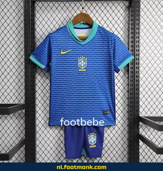 Brazilië Voetbalshirt Kinderen 2024 - Blauw Speciale Editie | Officieel Voetbalshirt | Fanwear | Aanbieding