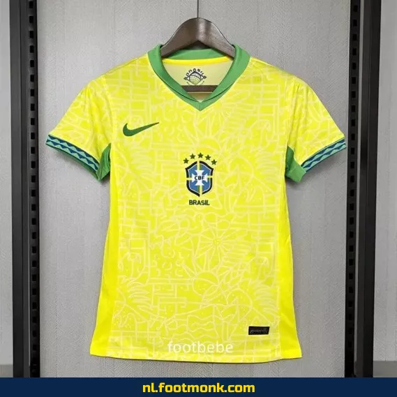Brazil 2024/2025 Thuisshirt Geel – Officieel Dames Voetbalshirt | Origineel & Authentiek