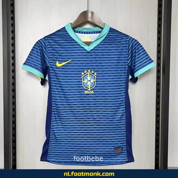 Brazilië Dames Uit Thuisshirt 2024-2025 - Blauw Voetbalshirt | Officieel | Aanbieding | Personaliseerbaar