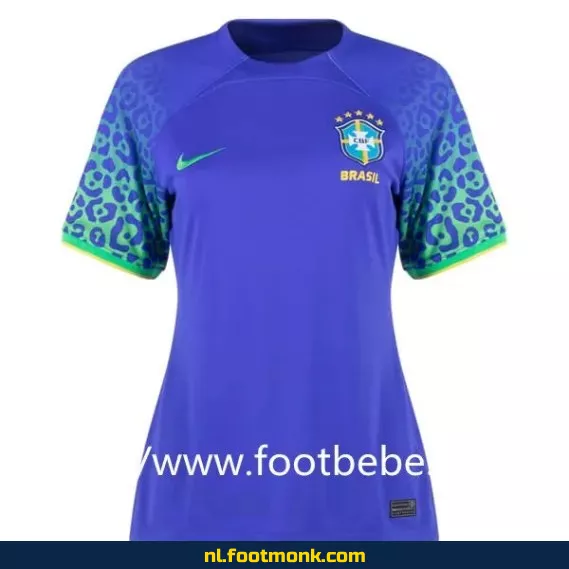 Brazilië Dames Voetbalshirt 2022 Uit Tenue – Officieel WK Shirt | Voetbalshirts Dames | Fanwear Aanbieding