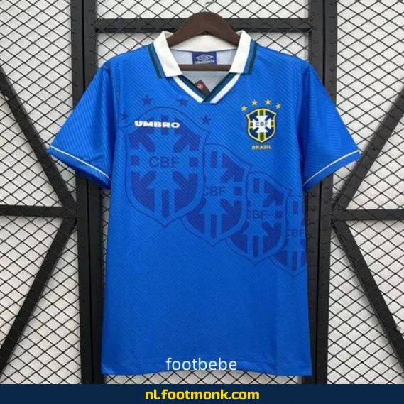 Brazilië Vintage Voetbalshirt 1994 - Exterieur Uit Shirt - Officieel Retro Voetbaltenue