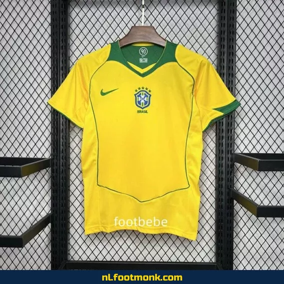 Brazilië Vintage Voetbalshirt 2004 - Thuis - Origineel Retro Voetbalshirt
