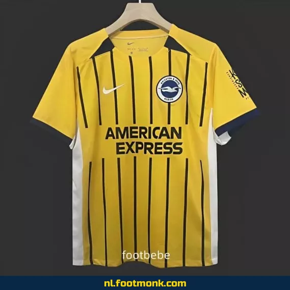 Brighton FC Uit-shirt 2024-2025 – Geel voetbalshirt | Officieel voetbalshirt voor heren en dames | Koop nu online