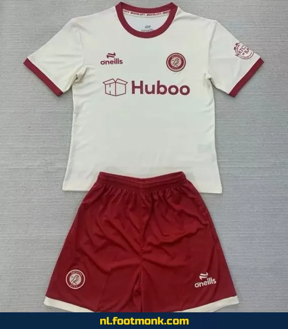 Bristol City Uit Thuisshirt Kinderen 2024-2025 – Koop Officieel Voetbalshirt | Origineel Voetbalshirt voor Kids | Voetbalshirt Kinderen