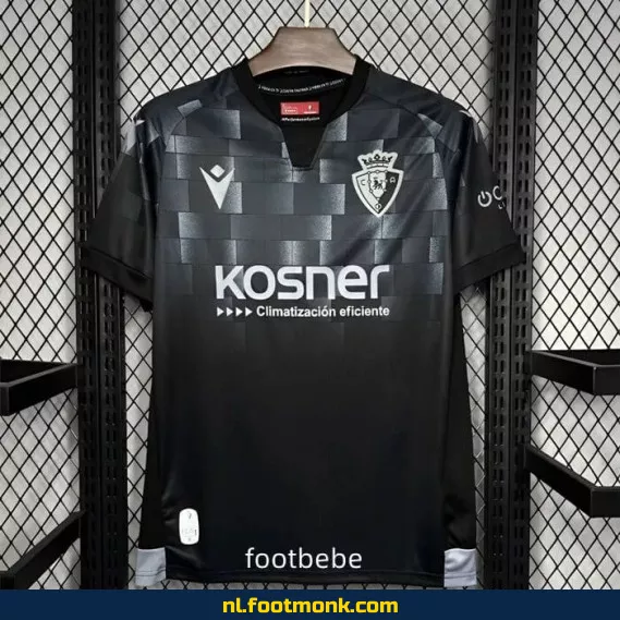 CA Osasuna Derde Tenue 2024-2025 Zwart Voetbalshirt – Officieel Voetbaltenue | Fanwear voor Dames & Heren