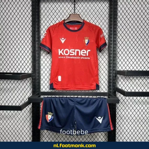CA Osasuna Kinder Voetbalshirt 2024-2025 – Rood | Officieel Voetbalshirt | Voetbalshirts Kinderen | Fanwear Aanbieding
