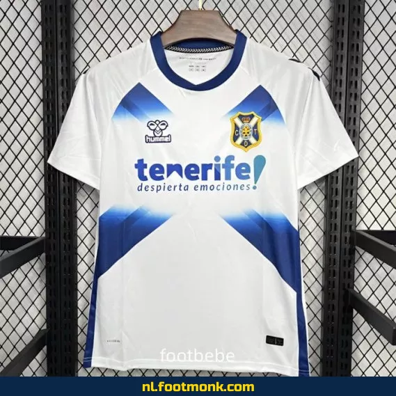 CD Tenerife Thuisshirt 2024-2025 - Wit Voetbalshirt | Officieel | Dames & Heren | Fanwear | Aanbieding