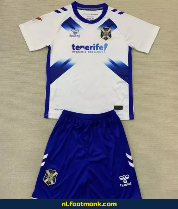 CD Tenerife Kinder Voetbalshirt 2024-2025 Thuistenue – Wit | Officieel Voetbalshirt voor Kinderen | Fanwear | Aanbieding