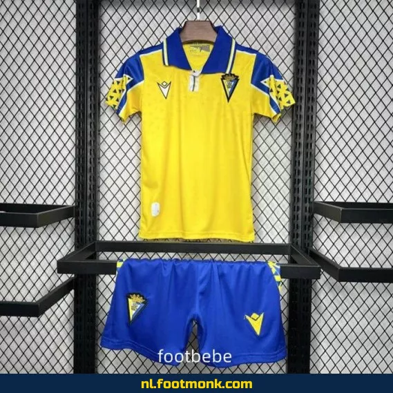 FC Cádiz Thuisshirt 2024/2025 voor Kinderen - Geel | Officieel Voetbalshirt | Personaliseerbaar