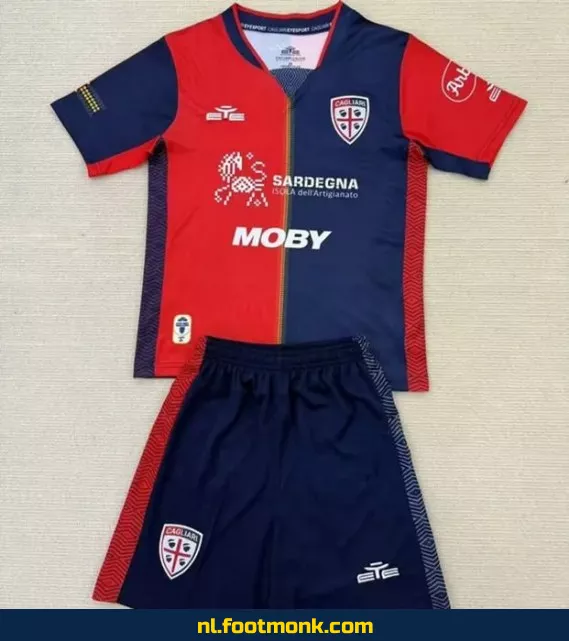 Cagliari Calcio Thuisshirt Kinderen 2025-2026 | Officieel Voetbalshirt | Online Kopen