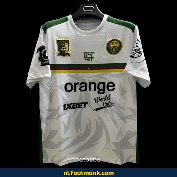 Officieel Cameroen Voetbalshirt 2025-2026 – Trainingsshirt Wit – Voetbalshirts voor Dames & Heren – Origineel, Personaliseerbaar
