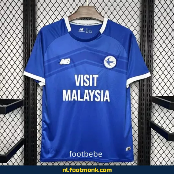 Cardiff City Thuisshirt 2024/2025 – Blauw Voetbalshirt | Officieel, Dames & Heren | Personaliseerbaar | Fanwear Aanbieding