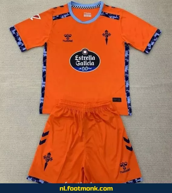 Celta de Vigo Derde Tenue 2024-2025 Kinderen - Oranje Voetbalshirt | Officieel Voetbaltenue | Voetbalshirt Kinderen