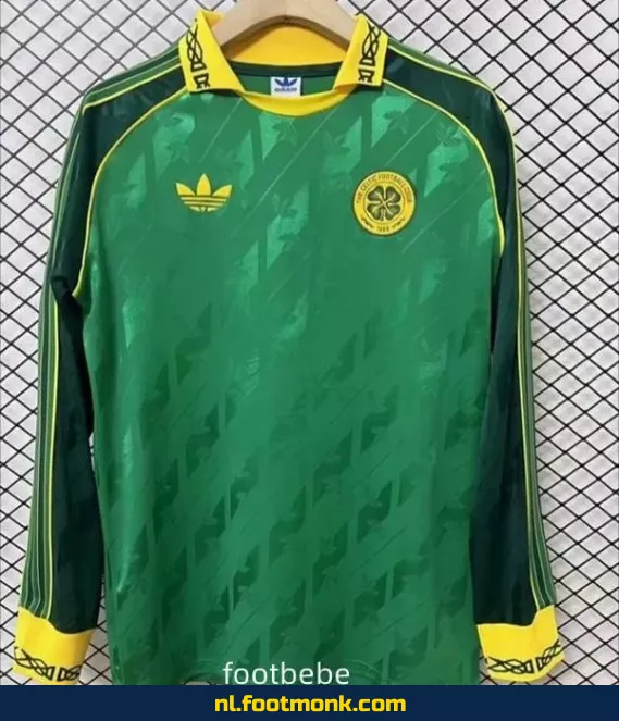Celtic 2024-2025 Groen Voetbalshirt Lange Mouwen – Officieel Voetbalshirt, Fanwear, Bedrukking Optie
