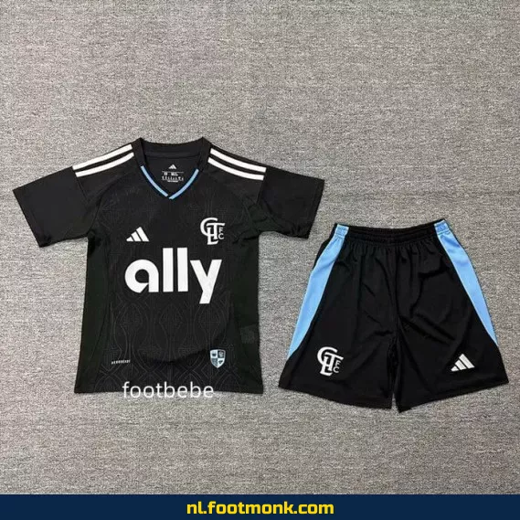 Charlotte Kinder Voetbalshirt 2025-2026 – Uit Shirt | Officieel Voetbalshirt voor Kinderen | Personaliseerbaar