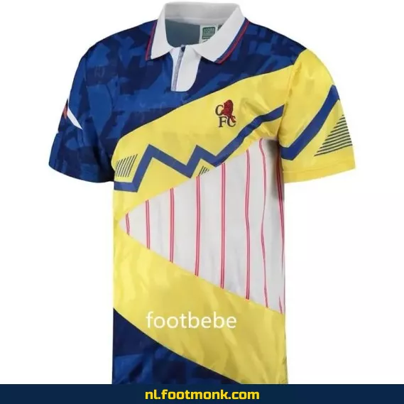 Retro Chelsea Voetbalshirt - Jaren 90 Score Draw Stijl - Officieel Voetbalshirt voor Heren & Dames - Exclusieve Aanbieding