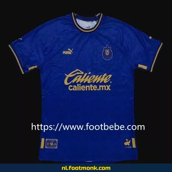 Origineel Chivas Guadalajara 100e verjaardag voetbalshirt - Blauw | Officieel voetbalshirt voor heren en dames | Voetbalshirt personaliseren | Fanwear aanbieding