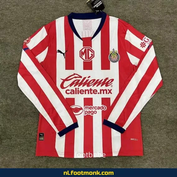 Chivas Guadalajara CD 2024-2025 Thuistenue Lange Mouw – Officieel Voetbalshirt | Voetbalshirts Online | Fanwear | Aanbiedingen