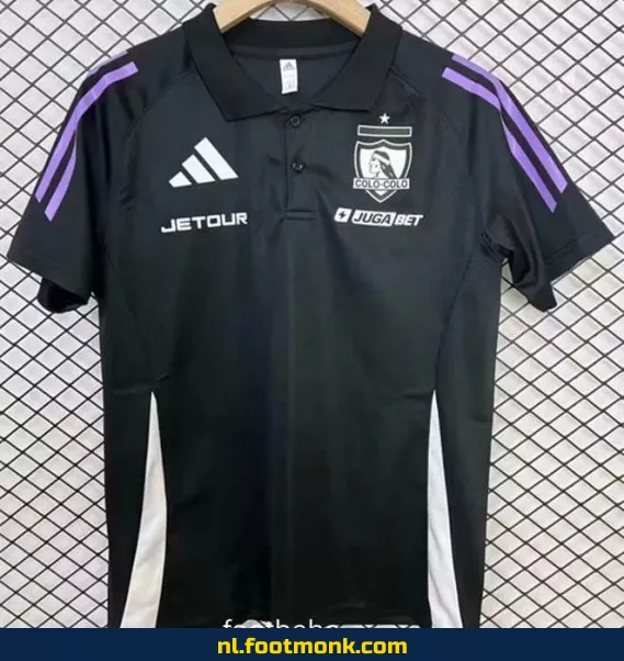 Colo-Colo 2025-2026 Zwart Polo Voetbalshirt – Officieel Voetbaltenue – Fanwear Aanbieding
