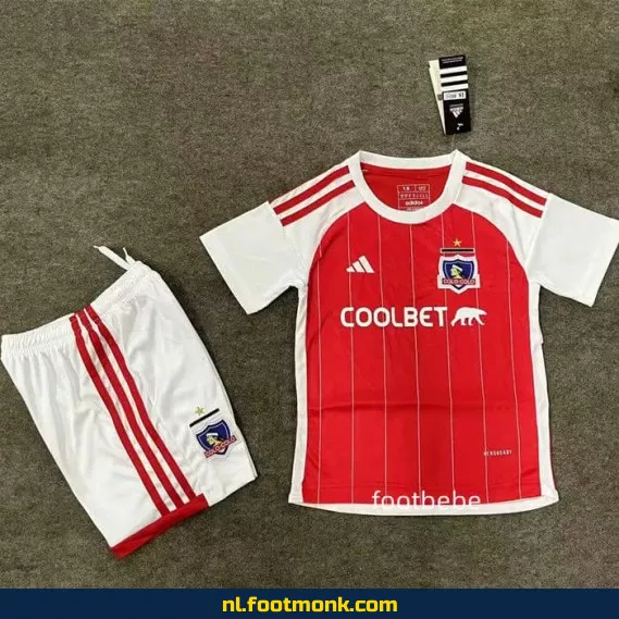 Colo-Colo kindervoetbalshirt 2024-2025 - Rood - Officieel voetbalshirt, voetbalshirt kinderen, supporter shirt aanbieding