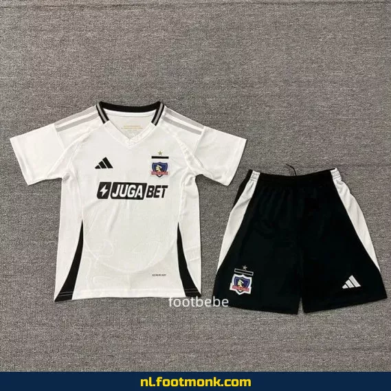 Colo-Colo Thuisshirt Kinderen 2025-2026 – Wit Voetbalshirt | Officieel | Personaliseerbaar