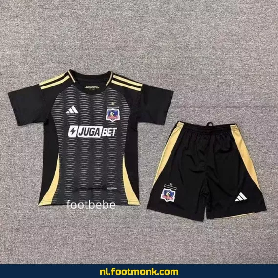 Colo-Colo Uit Voetbalshirt Kinderen 2025-2026 - Zwart | Officieel Voetbalshirt | Personaliseerbaar | Fanwear Aanbieding