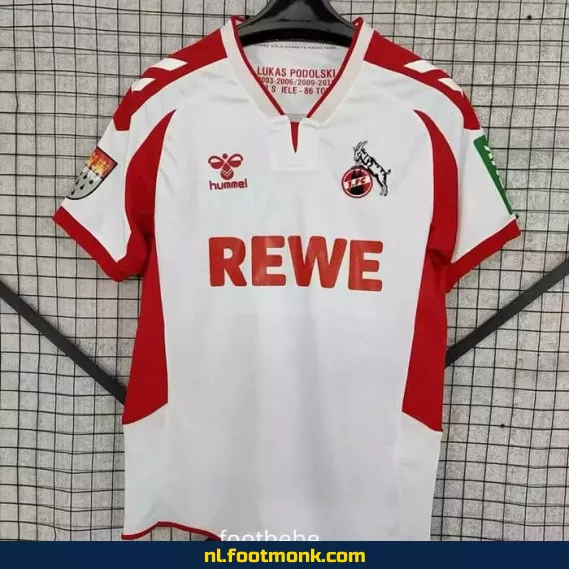 Origineel Podolski LP10 Voetbalshirt 2024-2025 – Cologne Thuistenue – Personaliseerbaar – Dames & Heren – Officieel Voetbal Shirt