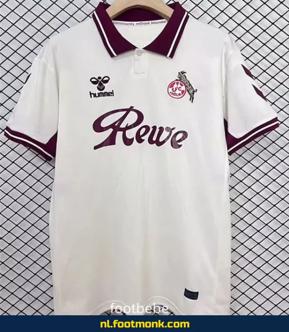 Origineel Voetbalshirt Cologne 2025-2026 Blanc – Officieel Thuistenue | Personaliseerbaar