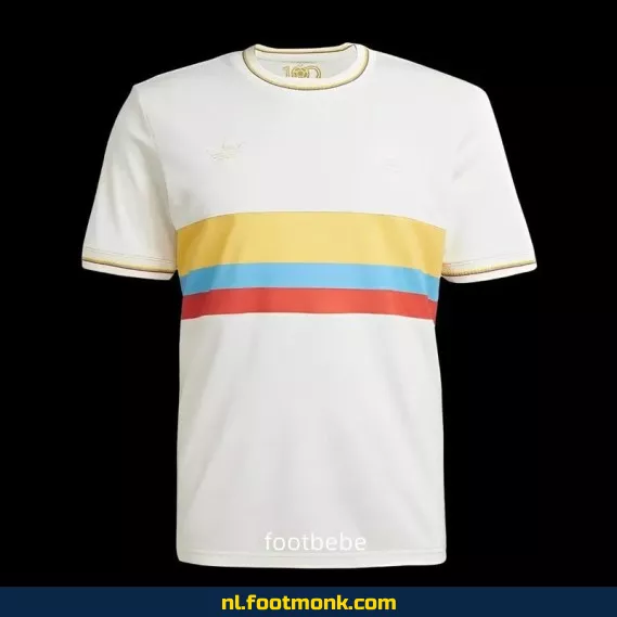 Colombia Voetbalshirt 2024-2025 100 Jaar Wit – Officieel Thuistenue | Voetbalshirts Dames & Heren | Fanwear Aanbieding