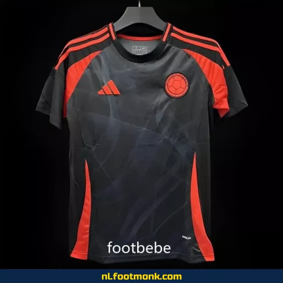 Colombia 2024-2025 uit voetbalshirt - zwarte uit shirt | Officieel voetbalshirt | Voetbalshirt heren/dames/kinderen | Fanwear | Aanbieding