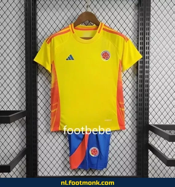 Colombia Thuisshirt Kinderen 2024-2025 Geel – Officieel Voetbalshirt | Voetbalshirt Kinderen | Fanwear | Aanbieding