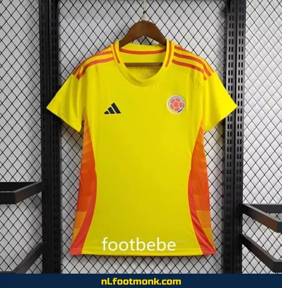 Colombia Thuisshirt 2024-2025 Dames - Geel Voetbalshirt | Officieel Voetbalshirt | Fanwear Aanbieding
