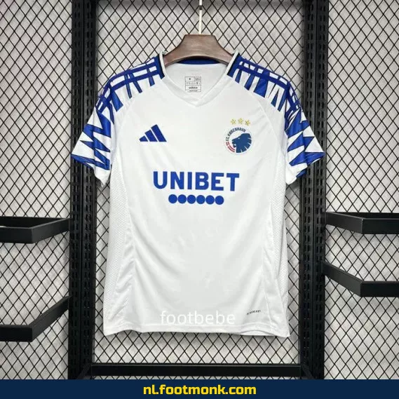 FC Kopenhagen Thuisshirt 2024-2025 Wit – Officieel Voetbalshirt | Dames & Heren | Fanwear Aanbieding