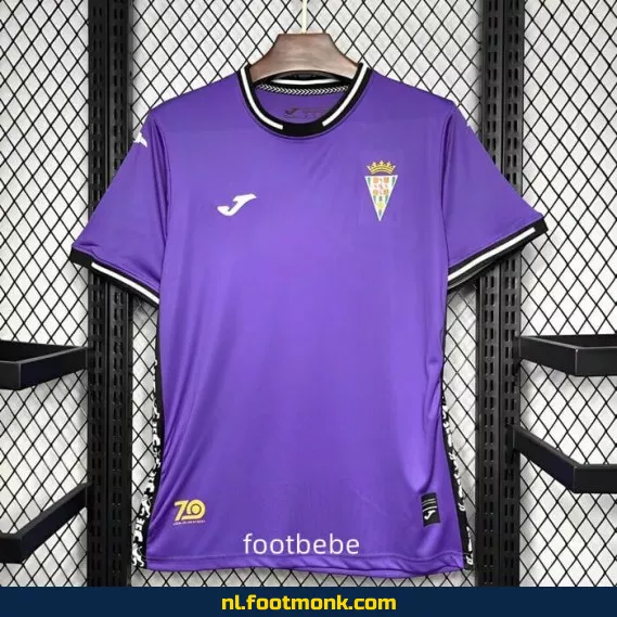 Córdoba 2024-2025 70-jarig jubileum voetbalshirt - Paars | Officieel voetbaltenue | Heren & Dames | Fanwear aanbieding