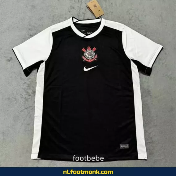 Corinthians Uit Thuisshirt 2025-2026 - Zwart Voetbalshirt | Officieel | Fanwear | Aanbieding