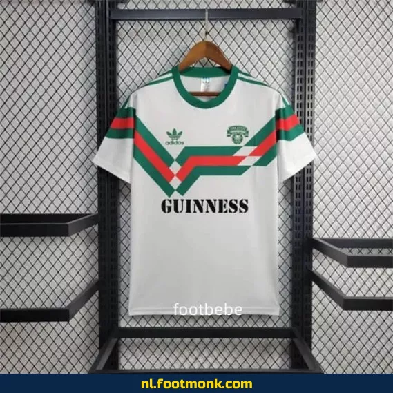 Vintage Cork City voetbalshirt 1988-1989 thuiswit – Retro voetbalshirt voor heren en dames – Officieel voetbalshirt met bedrukking