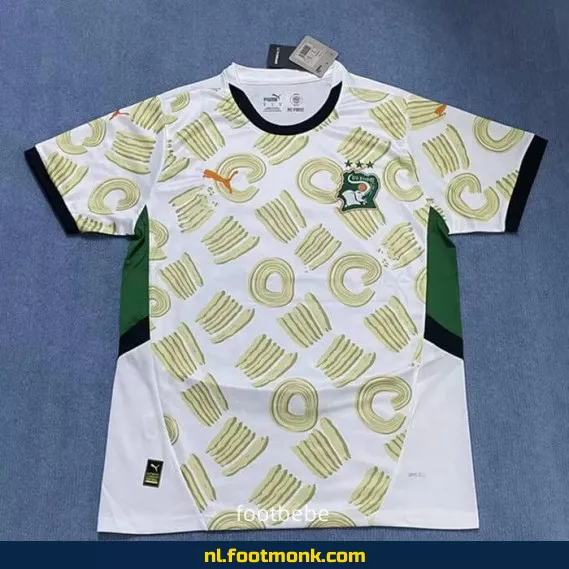 Ivoorkust 2024-2025 wit speciaal editie voetbalshirt – Officieel voetbaltenue | Koop nu
