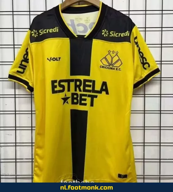 Criciuma 2025-2026 geel voetbalshirt – Officieel voetbaltenue | Koop nu online