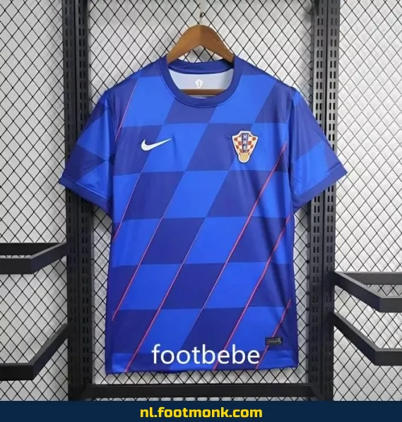Officieel Croatië 2024 uit voetbalshirt - blauw | Voetbalshirt heren/dames/kinderen | Origineel & Aanbieding