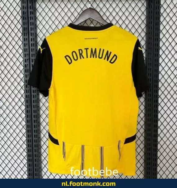 Officieel Borussia Dortmund Thuisshirt 2024-2025 – Voetbalshirt Dames/Heren/Kinderen – Origineel Voetbaltenue met Optionele Bedrukking