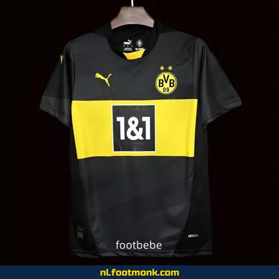 Borussia Dortmund Uit Shirt 2024-2025 - Zwart Voetbalshirt | Officieel | Heren & Dames | Fanwear | Aanbieding